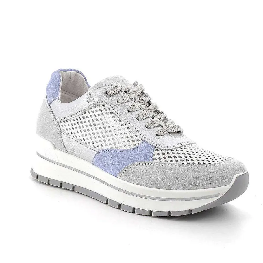 Woman Igi&Co Sneakers-Cristal-White-Silver Women'S Sneakers
