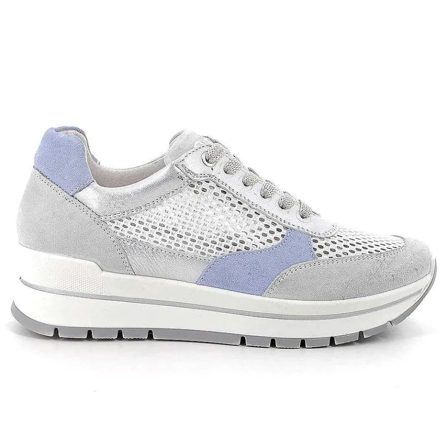 Woman Igi&Co Sneakers-Cristal-White-Silver Women'S Sneakers