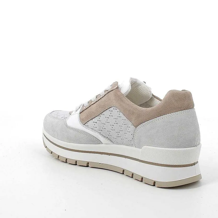 Woman Igi&Co Sneakers-Crystal-Silver Women'S Leather Sneakers