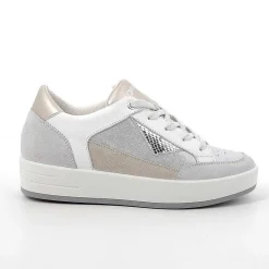 Woman Igi&Co Sneakers-Crystal-Silver Women'S Leather Sneakers