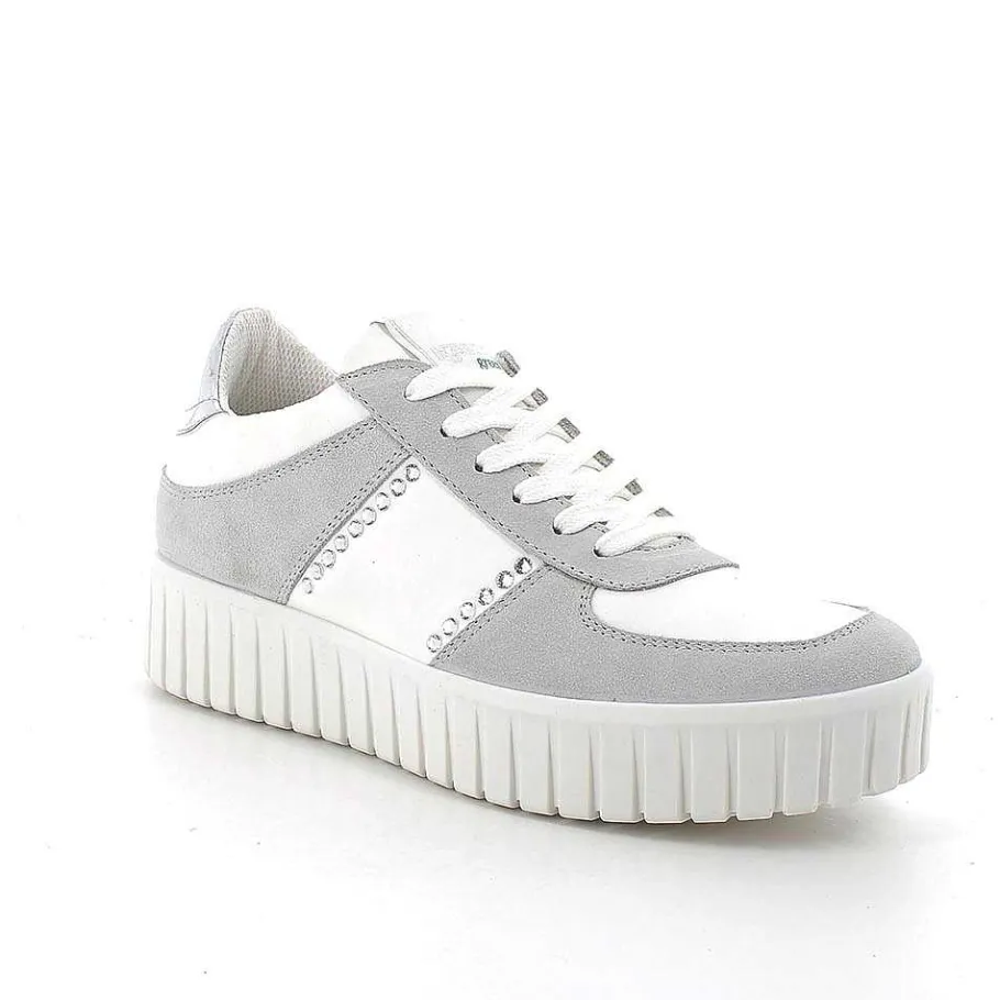 Woman Igi&Co Eco-Sustainable Shoes-Crystal-White Women'S Leather Sneakers