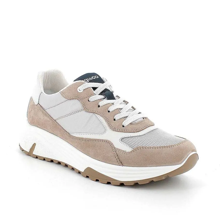 Man Igi&Co Sneakers-Dark Beige Men'S Sneakers