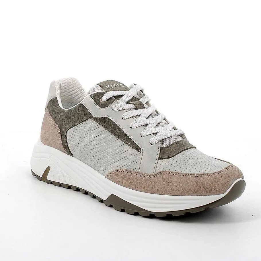 Man Igi&Co Sneakers-Dark Beige Men'S Sneakers