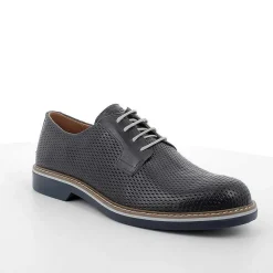 Man Igi&Co Lace Up-Dark Blue Men'S Leather Lace-Ups