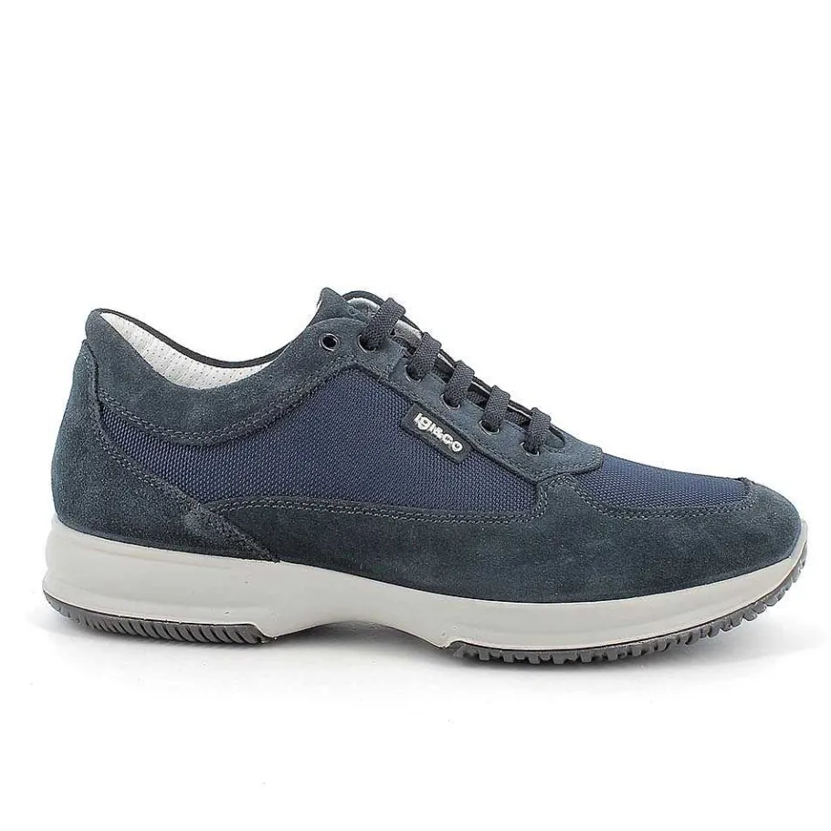 Man Igi&Co Sneakers-Dark Blue Men'S Sneakers