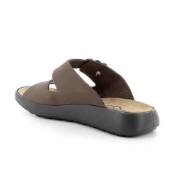 Man Igi&Co Eco-Sustainable Shoes-Dark Brown Men'S Leather Sandals