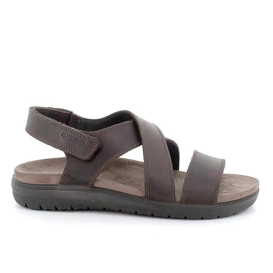 Man Igi&Co Sandals-Dark Brown Men'S Leather Sandals