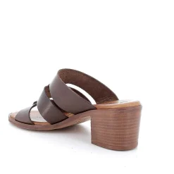 Woman Igi&Co Heeled Shoes-Dark Brown Women'S Leather Heeled Sandals