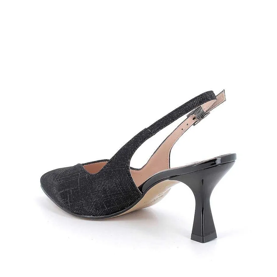 Woman Igi&Co Heeled Shoes-Decollete With Back Strap For Women Black
