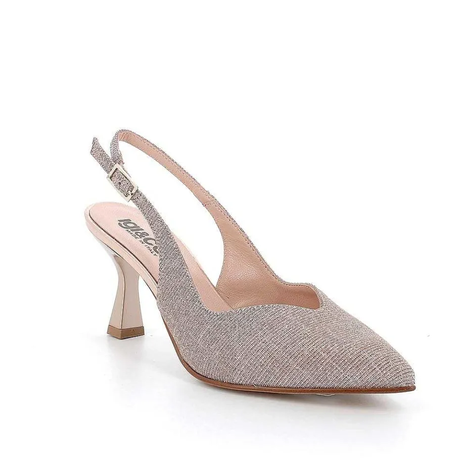 Woman Igi&Co Heeled Shoes-Decollete With Back Strap For Women Powder