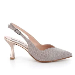 Woman Igi&Co Heeled Shoes-Decollete With Back Strap For Women Powder