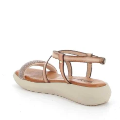 Woman Igi&Co Sandals And Flip Flops-Ecru Women'S Leather Sandals