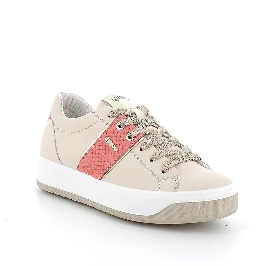Woman Igi&Co Sneakers-Ecru Women'S Leather Sneakers