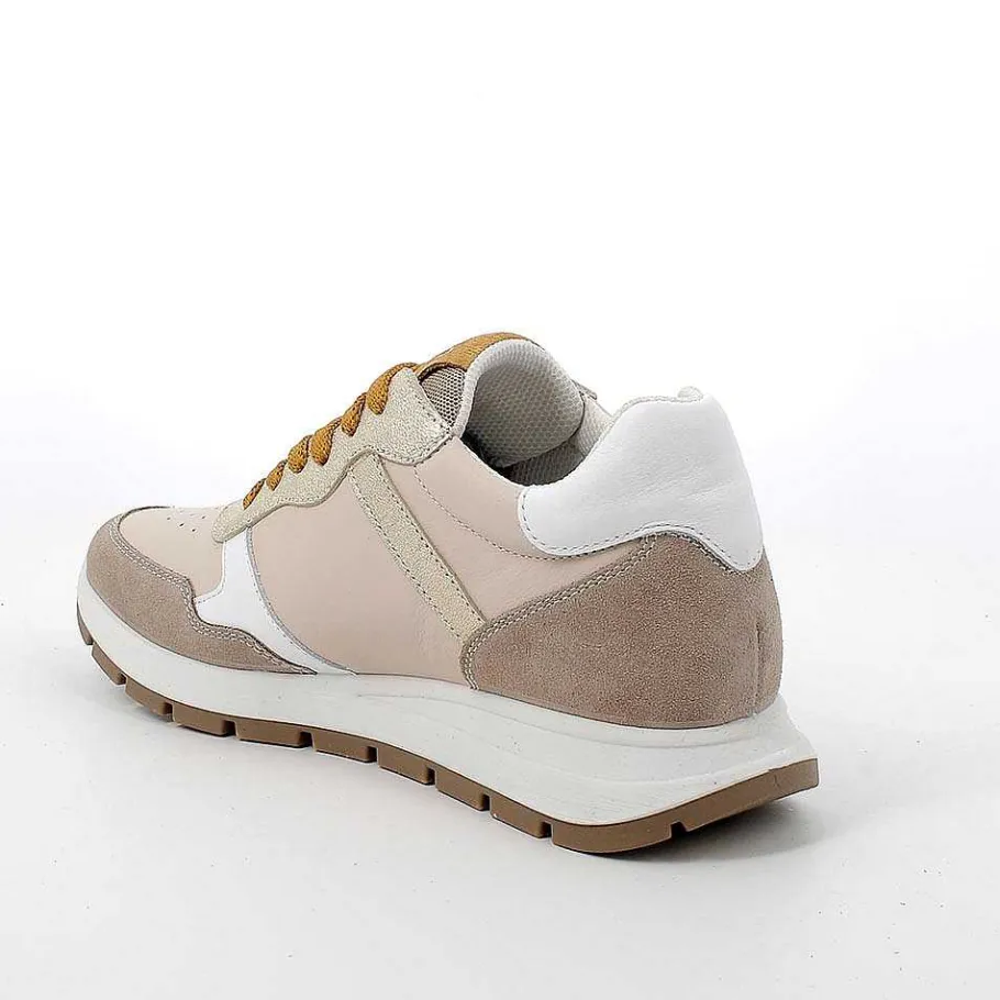 Woman Igi&Co Sneakers-Ecru-Mink Women'S Leather Sneakers