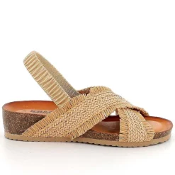 Woman Igi&Co Sandals And Flip Flops-Gold Women'S Leather Sandals