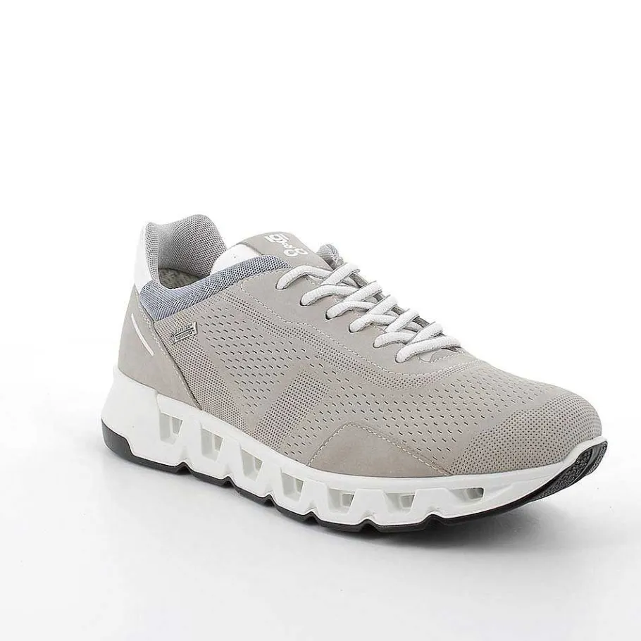 Man Igi&Co Sneakers-Gore-Tex Surround Leather Sneakers For Men Bone