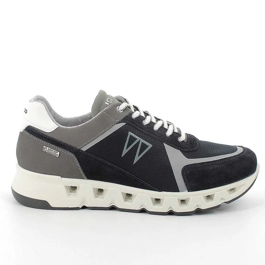 Man Igi&Co Sneakers-Gore-Tex Surround Sneakers For Men Navy