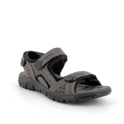 Man Igi&Co Sandals-Gray Men'S Leather Sandals