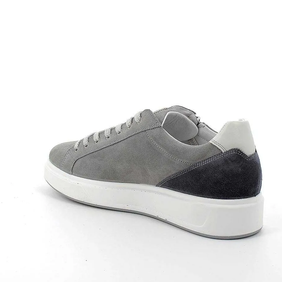 Man Igi&Co Sneakers-Gray Men'S Leather Sneakers