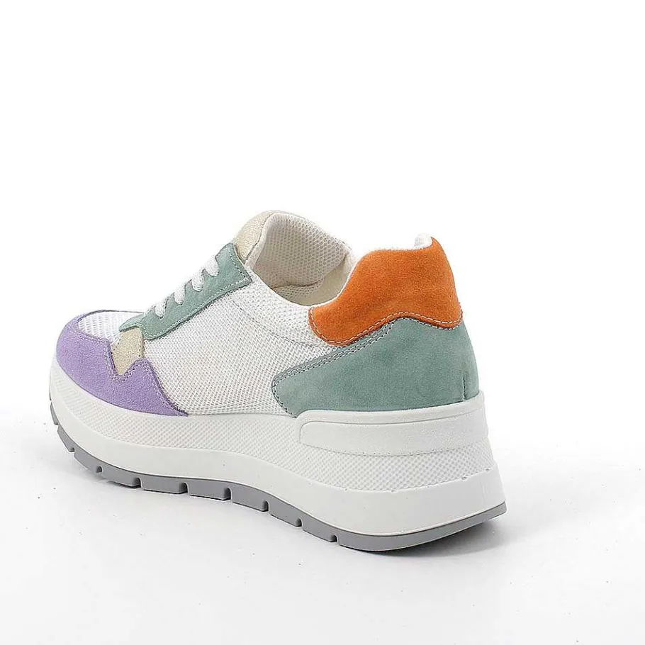 Woman Igi&Co Wedges-Iris-Salvia-White Women'S Wedge Sneakers