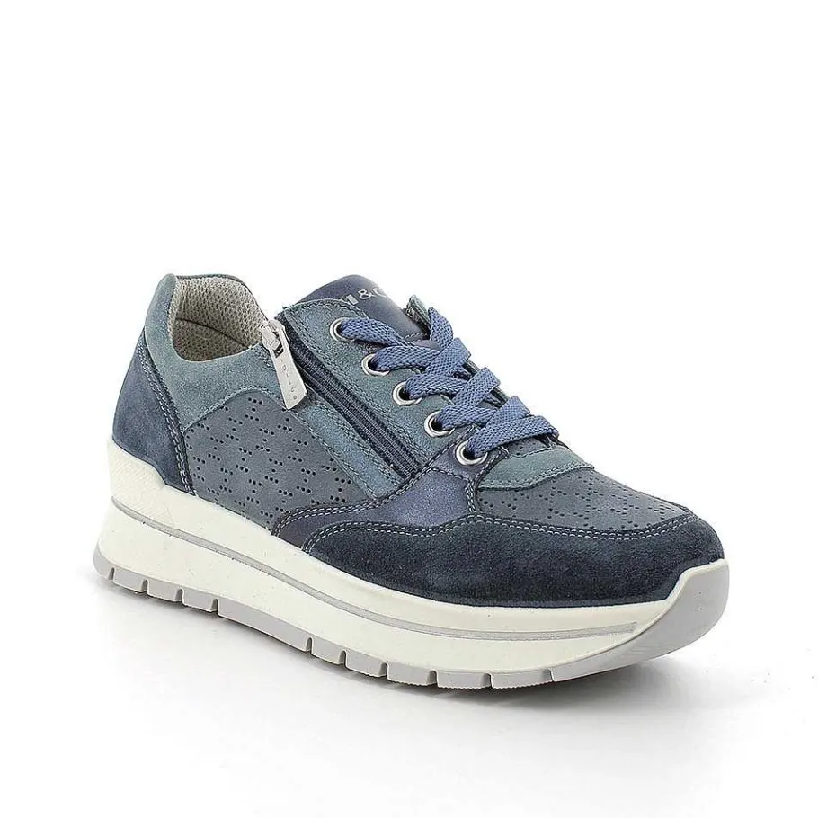 Woman Igi&Co Sneakers-Jeans-Avio Women'S Leather Sneakers