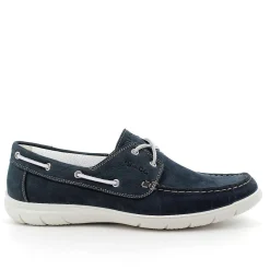 Man Igi&Co Moccasins And Flat Shoes-Light Blue Men'S Leather Moccasin