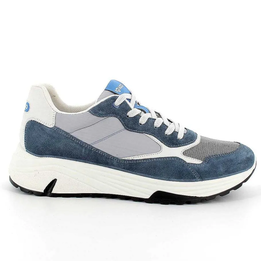 Man Igi&Co Sneakers-Light Blue Men'S Sneakers