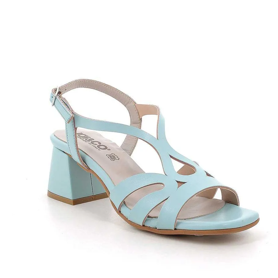 Woman Igi&Co Heeled Shoes-Light Blue Women'S Heeled Sandals