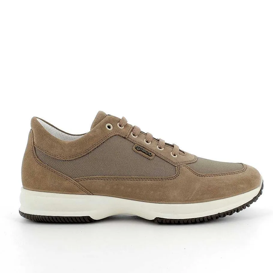 Man Igi&Co Sneakers-Light Brown Men'S Sneaker