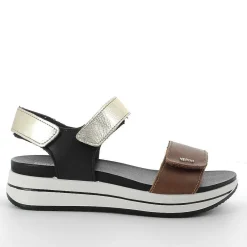 Woman Igi&Co Sandals And Flip Flops-Light Brown-Platinum Women'S Leather Sandal