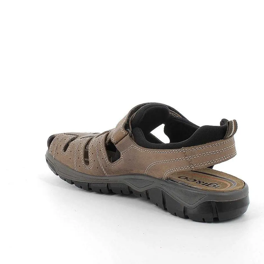 Man Igi&Co Sandals-Light Mud Men'S Leather Sandals