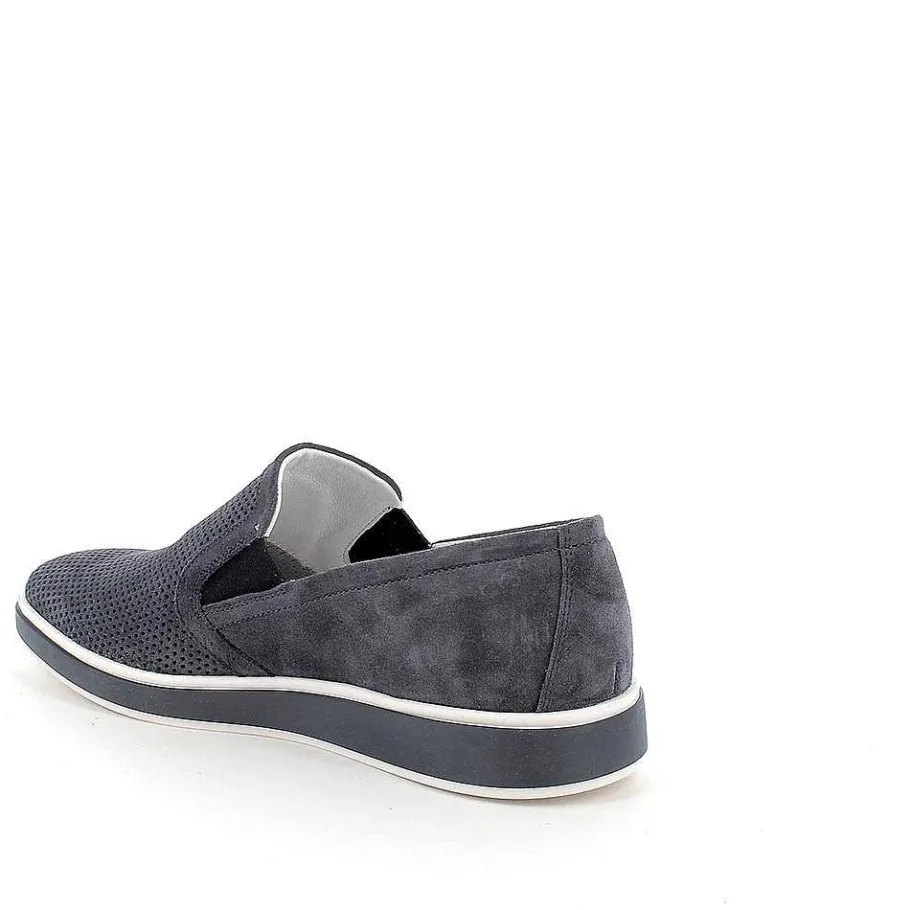 Man Igi&Co Moccasins And Flat Shoes-Men'S Leather Slip On Jeans