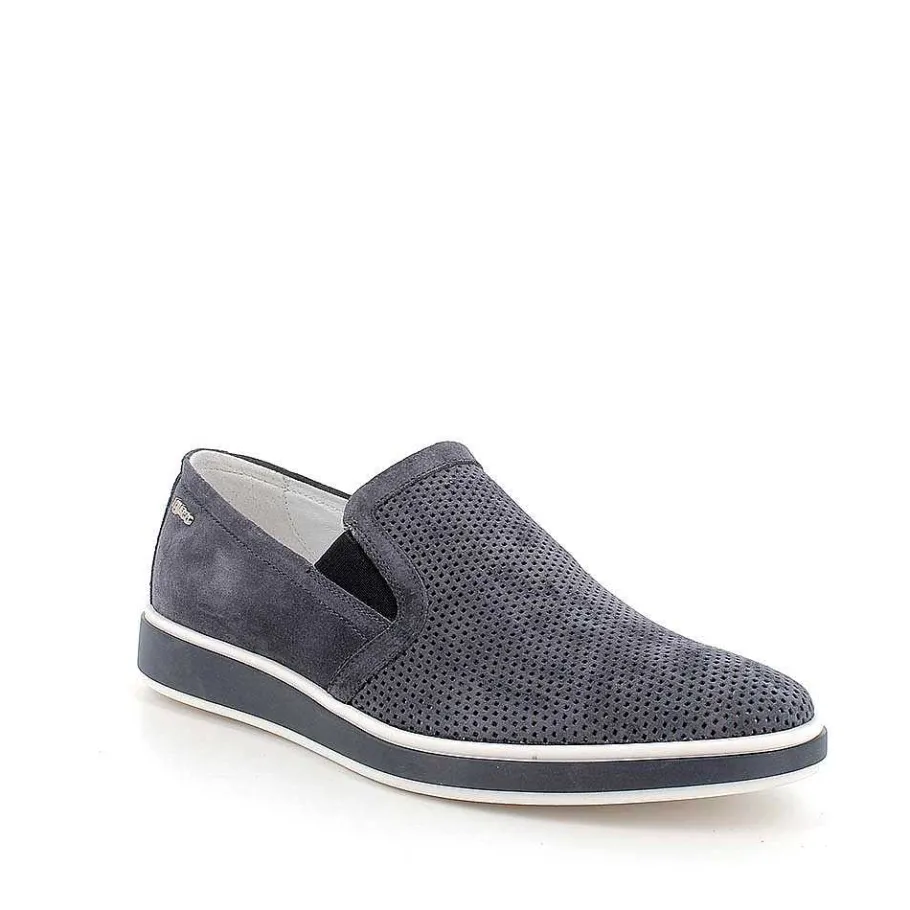 Man Igi&Co Moccasins And Flat Shoes-Men'S Leather Slip On Jeans