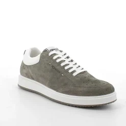 Man Igi&Co Sneakers-Military Green Men'S Leather Sneakers