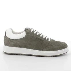 Man Igi&Co Sneakers-Military Green Men'S Leather Sneakers