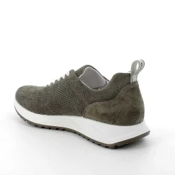 Man Igi&Co Sneakers-Military Green Men'S Leather Sneakers