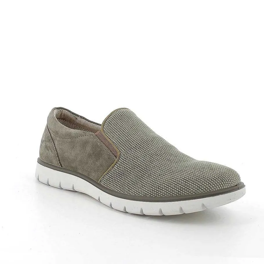 Man Igi&Co Moccasins And Flat Shoes-Military Green Men'S Slip On