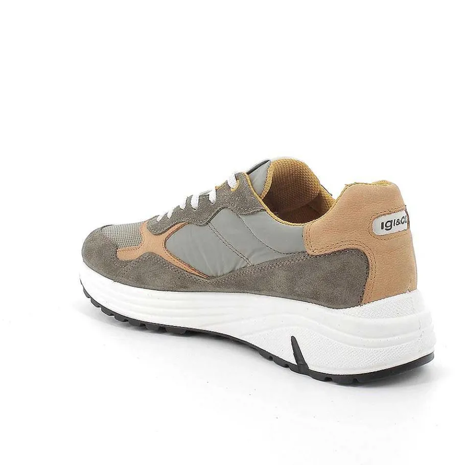 Man Igi&Co Sneakers-Military Green Men'S Sneakers
