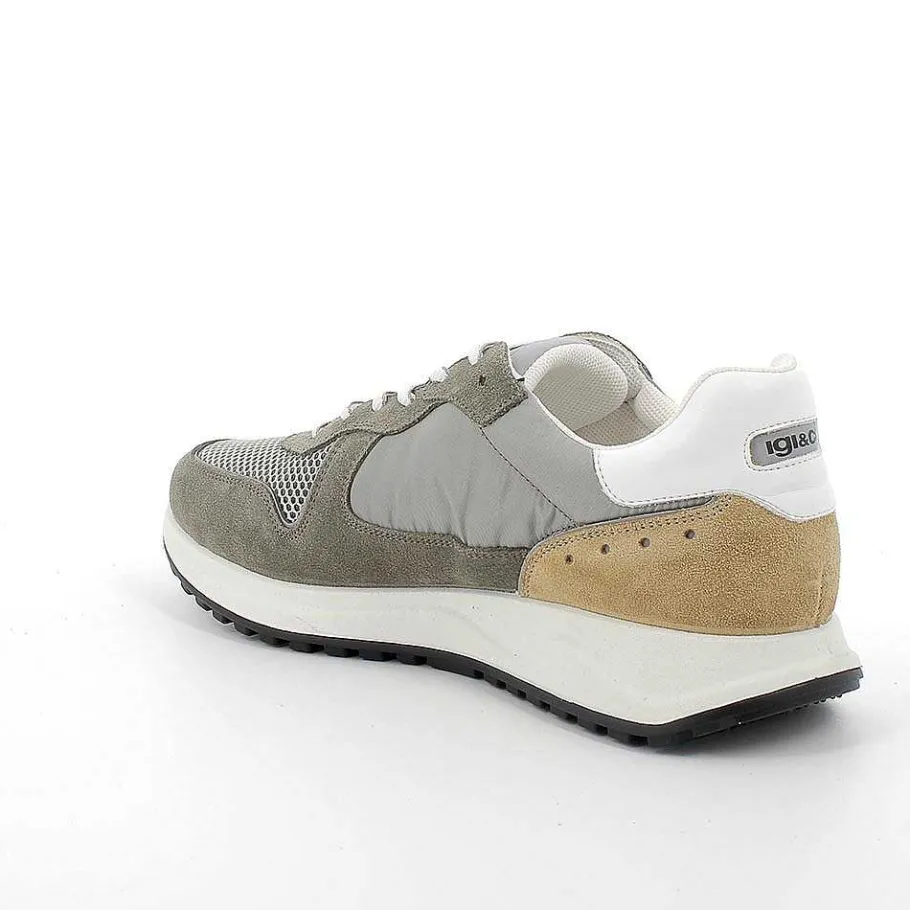 Man Igi&Co Sneakers-Military Green Men'S Sneakers