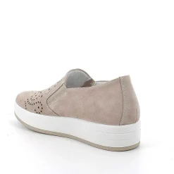 Woman Igi&Co Moccasins And Slip Ons-Mink Women'S Leather Slip On