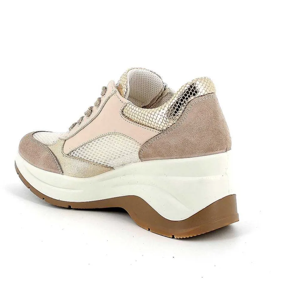 Woman Igi&Co Wedges-Mink-White Women'S Wedge Sneakers