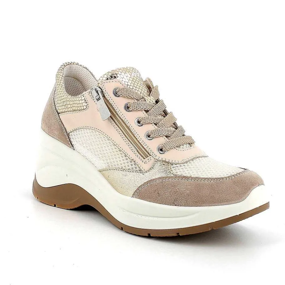 Woman Igi&Co Wedges-Mink-White Women'S Wedge Sneakers
