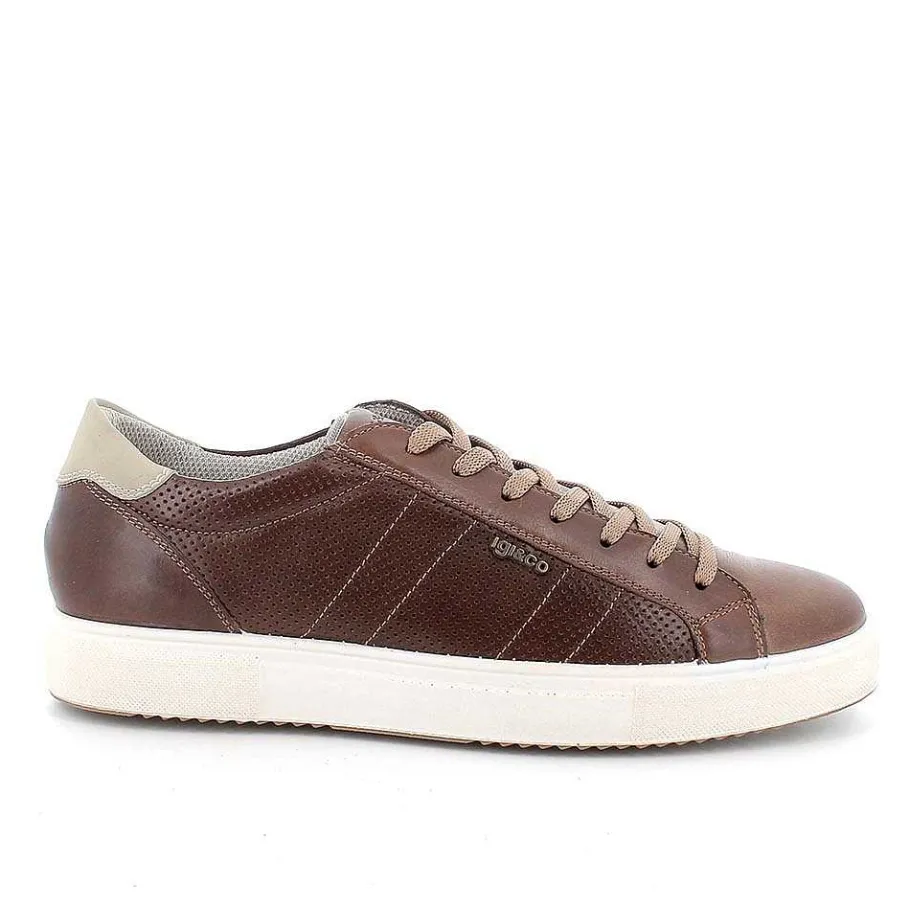 Man Igi&Co Sneakers-Mud Men'S Leather Sneakers