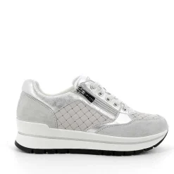 Woman Igi&Co Sneakers-Pearl-Light Gray Women'S Leather Sneaker
