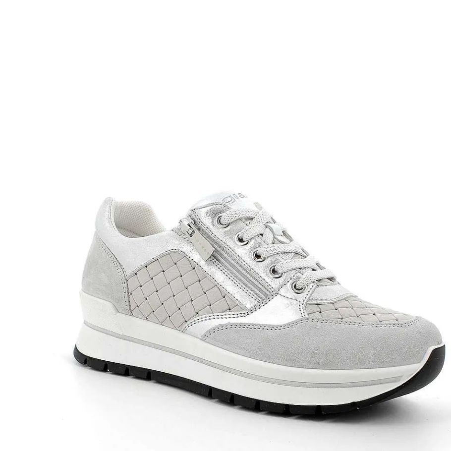 Woman Igi&Co Sneakers-Pearl-Light Gray Women'S Leather Sneaker