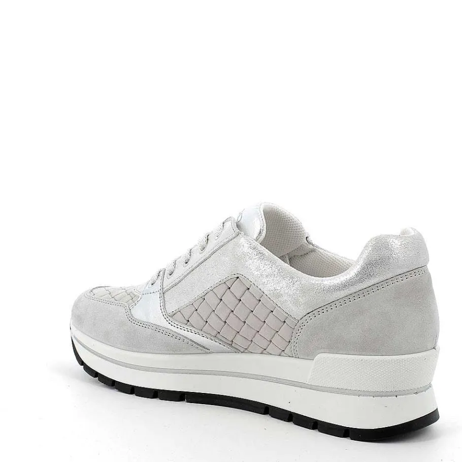 Woman Igi&Co Sneakers-Pearl-Light Gray Women'S Leather Sneaker