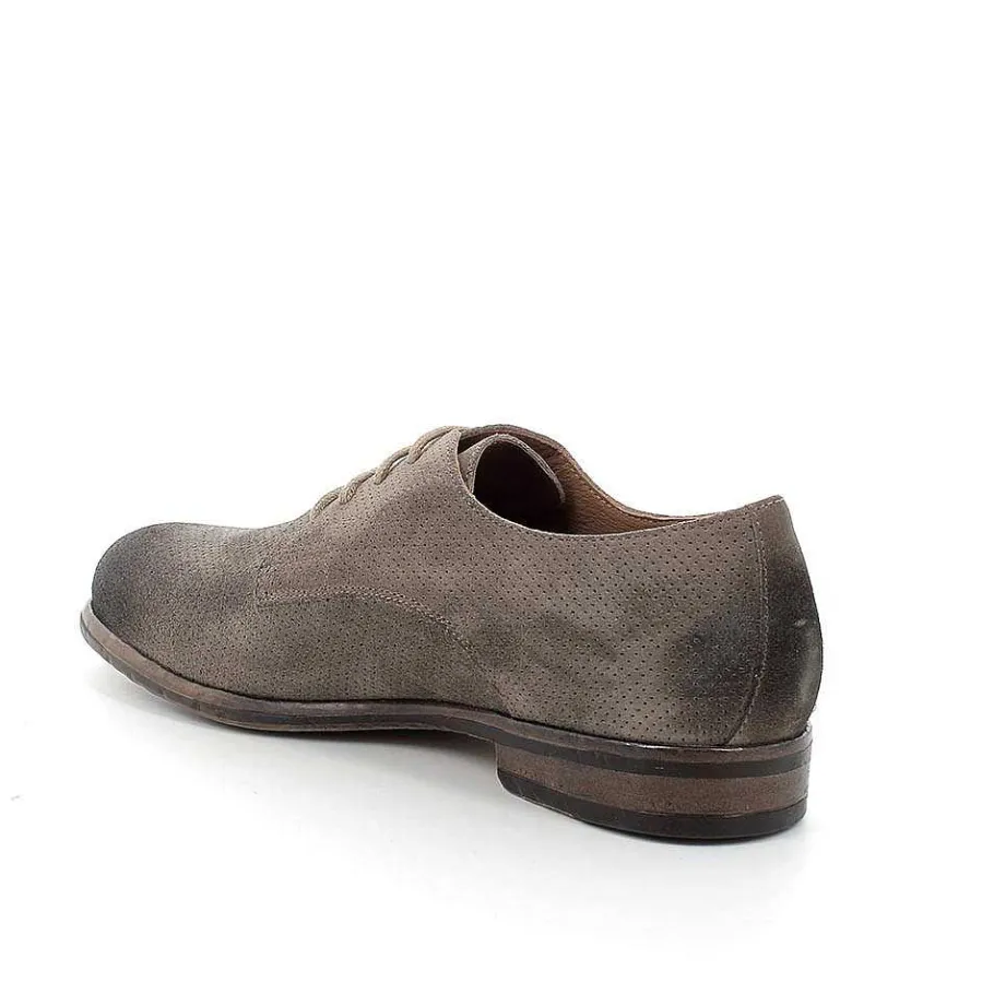Man Igi&Co Lace Up-Pewter Men'S Leather Lace-Ups