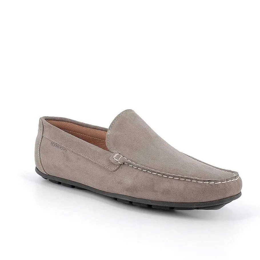 Man Igi&Co Moccasins And Flat Shoes-Pewter Men'S Leather Loafers