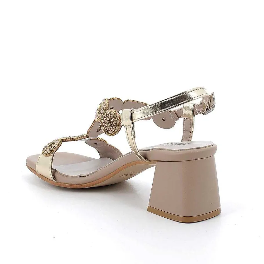 Woman Igi&Co Heeled Shoes-Platinum Women'S Heeled Sandals