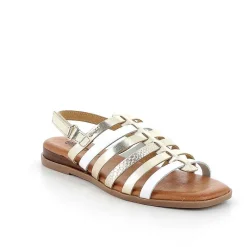 Woman Igi&Co Sandals And Flip Flops-Platinum-White Women'S Sandals